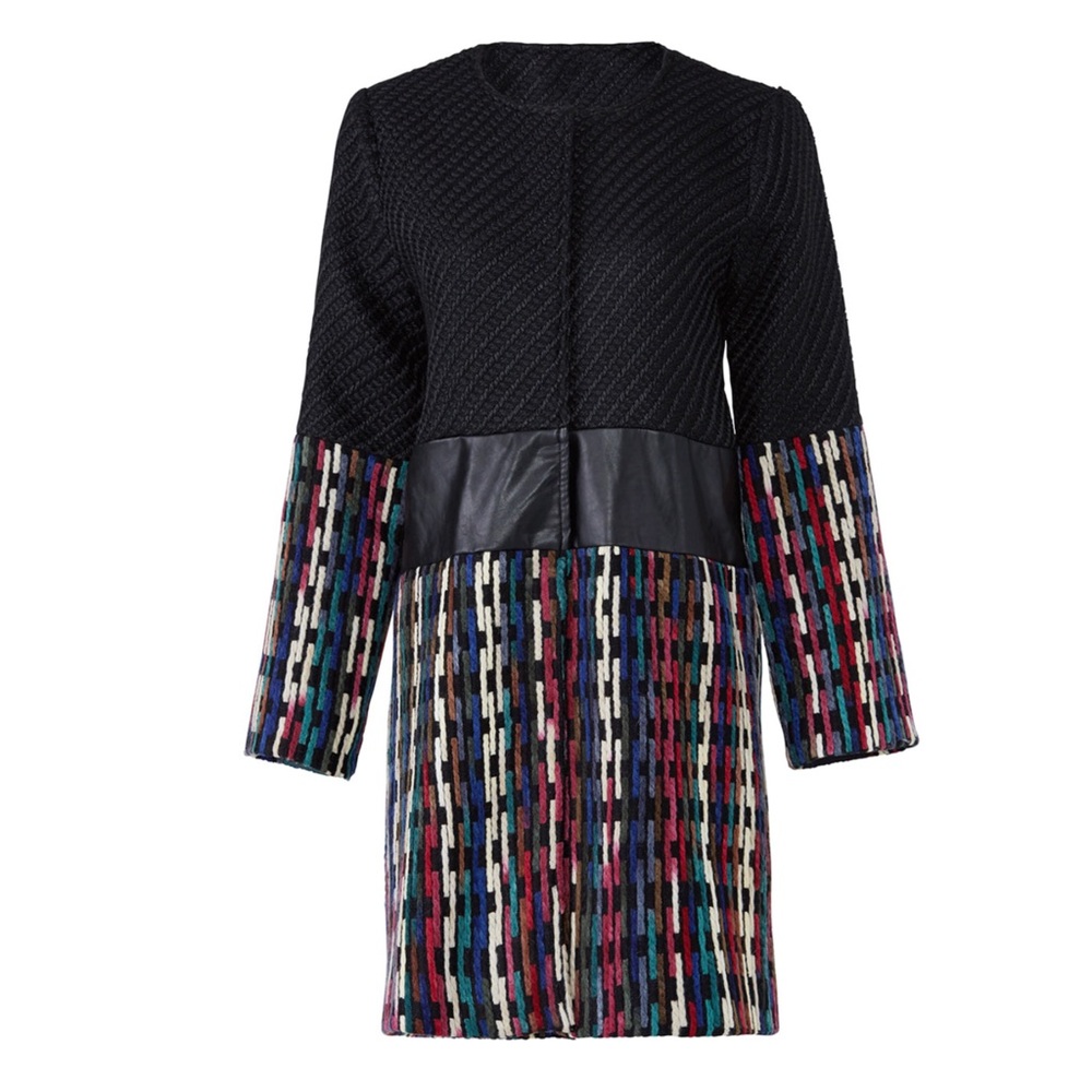 LAVAND. • Twill Colorblock Coat Jacket